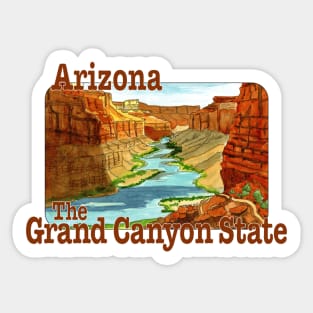 Arizona, The Grand Canyon State Sticker